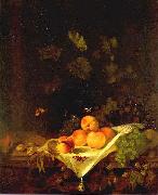 CALRAET, Abraham van Still-life with Peaches and Grapes oil painting